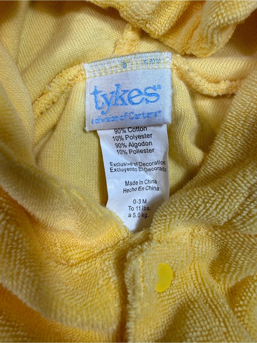 Vintage Tykes by Carters Hooded Duck Romper One-Piece